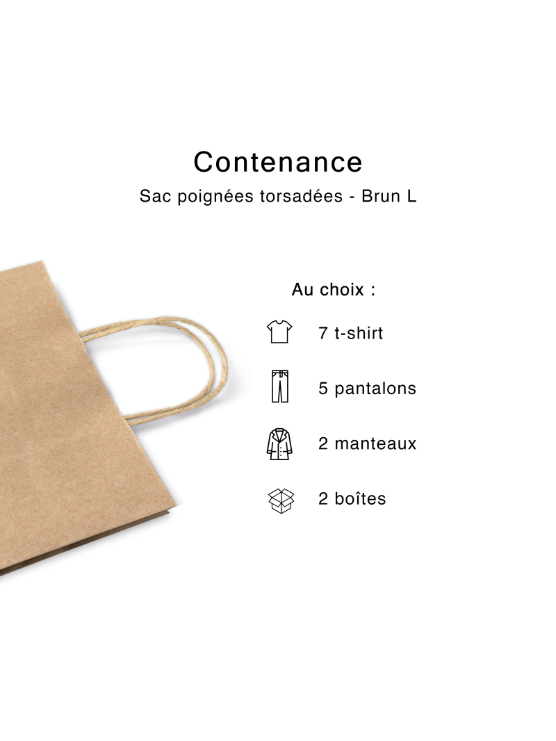 Sac poignées plates blanc