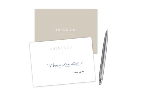 DUBAI" thank-you card