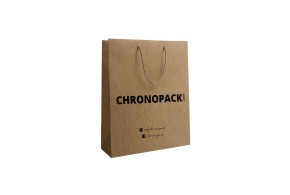 Luxury paper bags - Kraft S - Drawstring handles