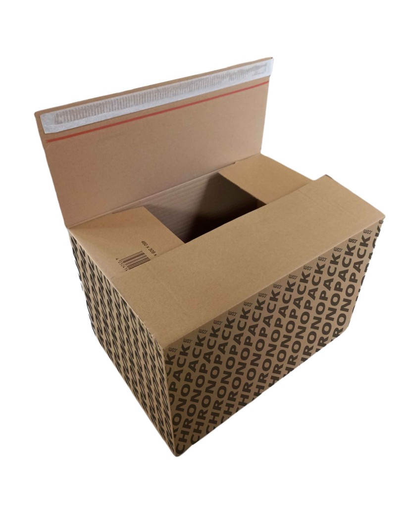 Shipping crate with adhesive closure - XL