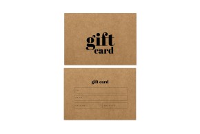 Gåva" gift card