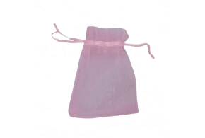 Bolsa de organza - Rosa S