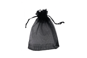 Bolsa de organza - Negro S