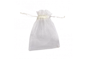 Bolsa de organza - Blanca S