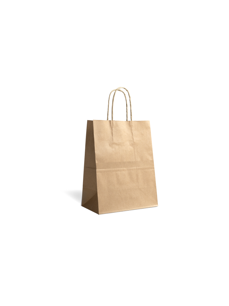 Twisted handle bag - Kraft S without print