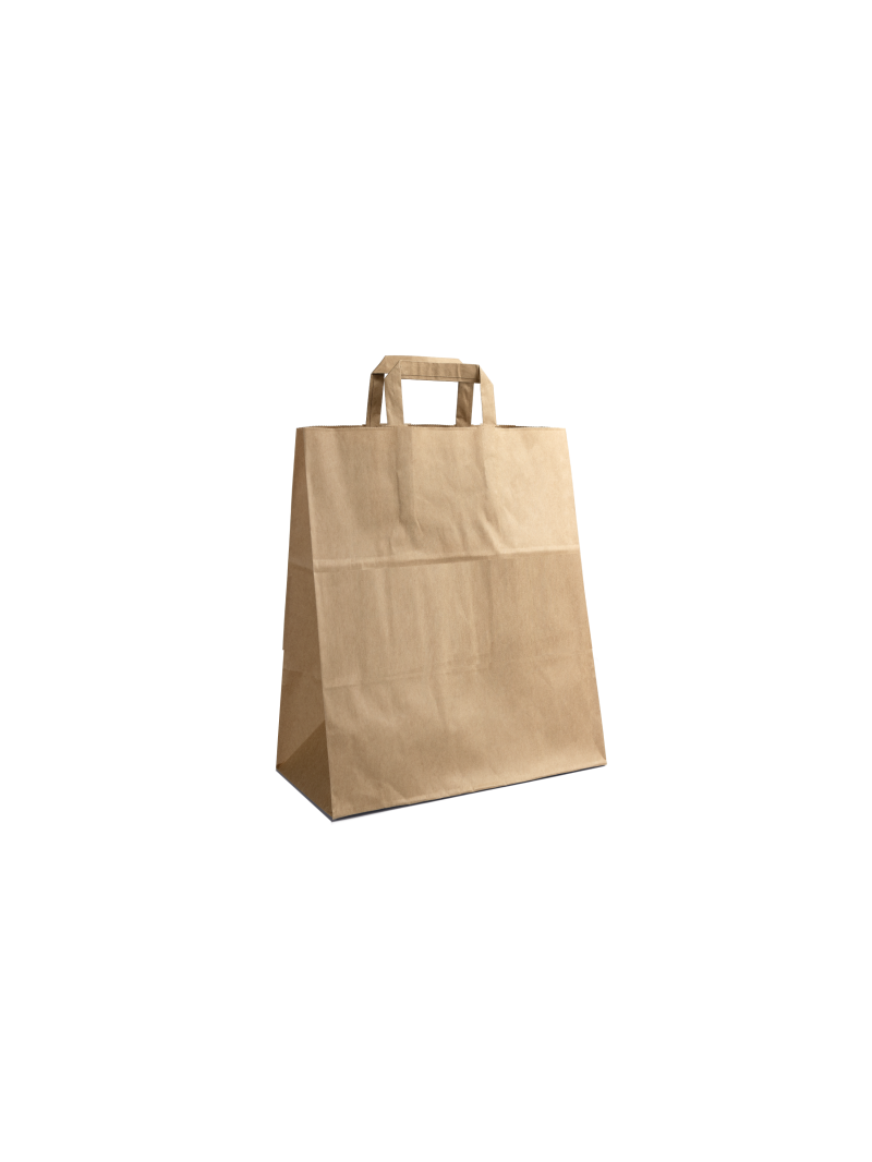 Flat handle bag - Kraft L without print