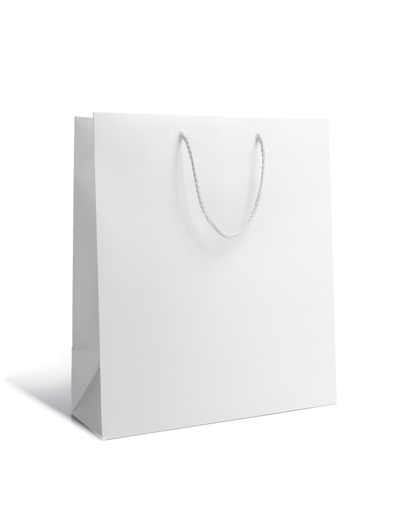 Sac papier Luxe - Blanc M sans impression