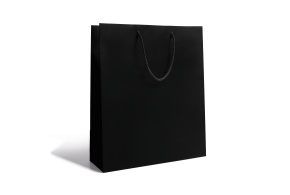 Sac papier Luxe - Noir M sans impression