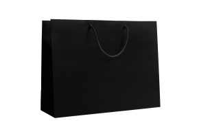 Luxury paper bag - Black L unprinted