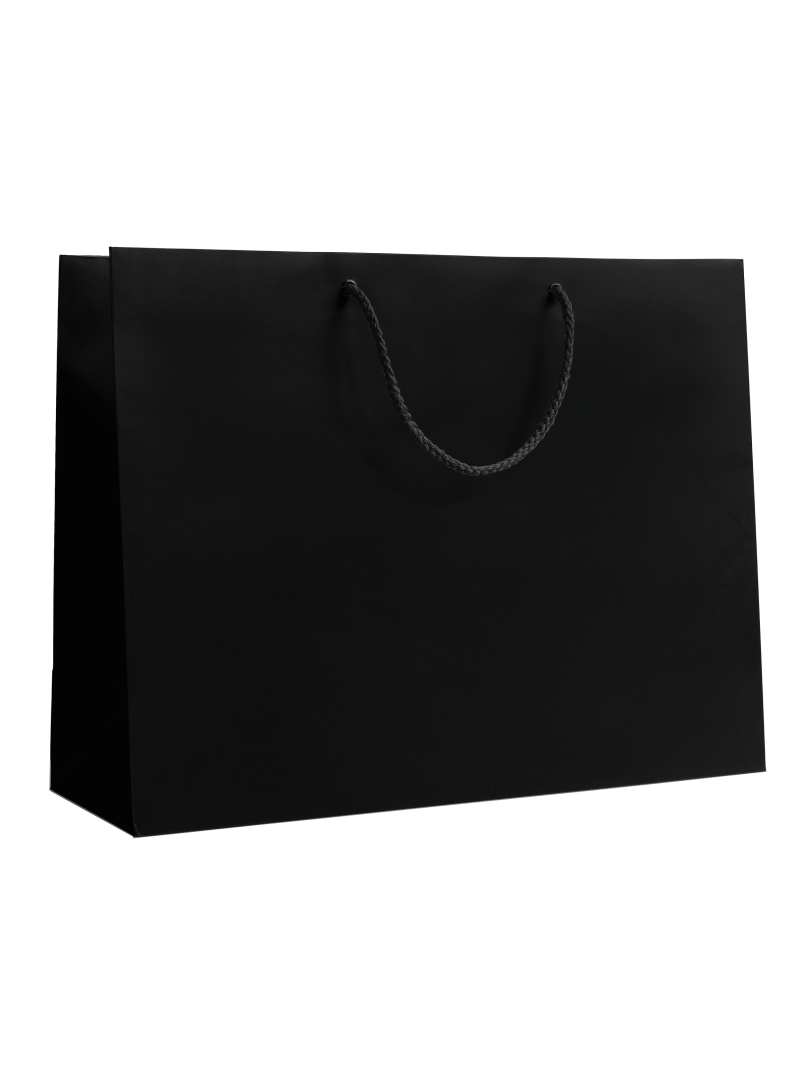 Sac papier Luxe - Noir L sans impression