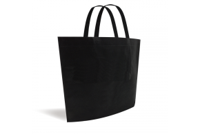 Sac tissu non tissé modèle bateau - Noir L sans impression