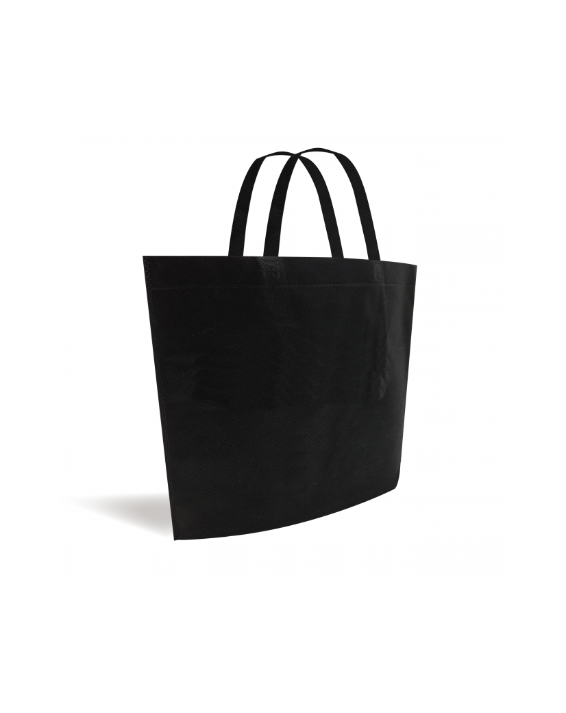 Sac tissu non tissé modèle bateau - Noir L sans impression