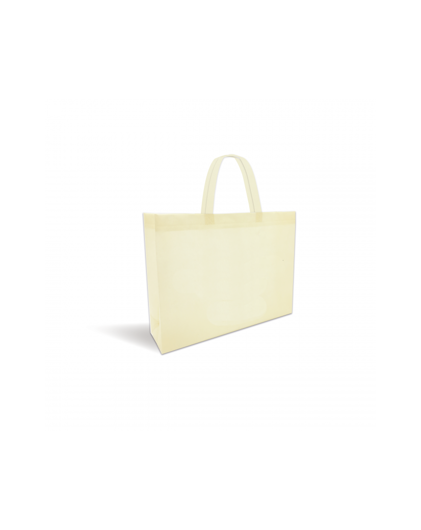 Tasche Vliesstoff - Beige ohne Aufdruck