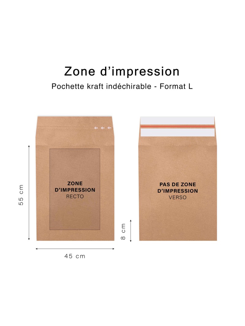 Pochette kraft indéchirable S