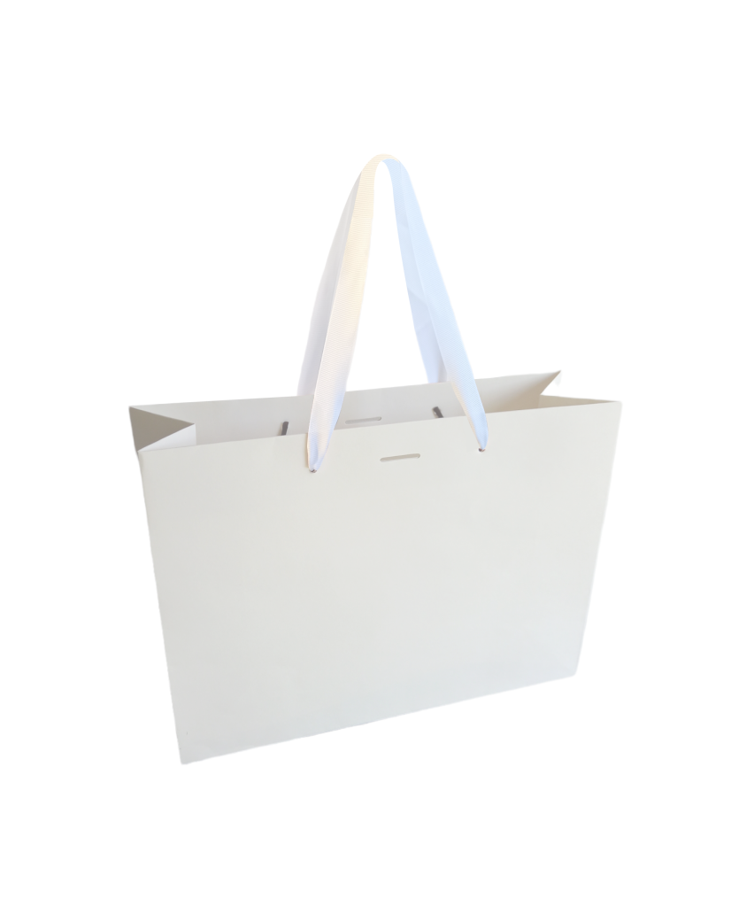 Bolsa de papel de lujo - Blanca L