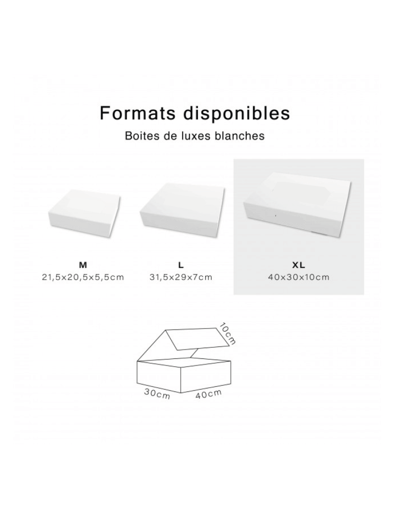 Luxury Box - Weiß XL ohne Aufdruck