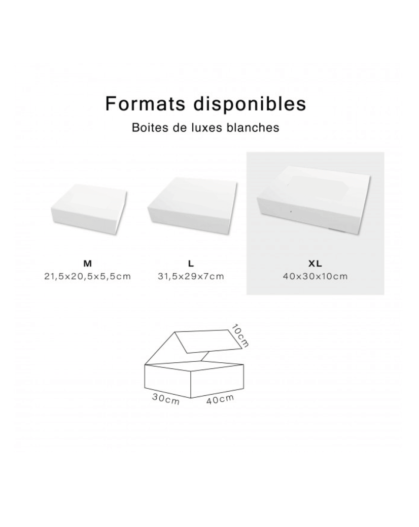 Luxury Box - Weiß XL ohne Aufdruck