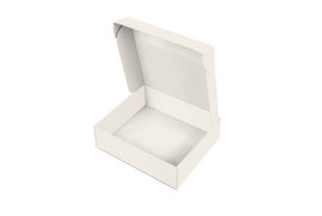 Box - white kraft L SQUARE unprinted