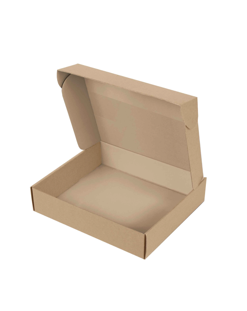 Caja - kraft blanco L RECTANGULO