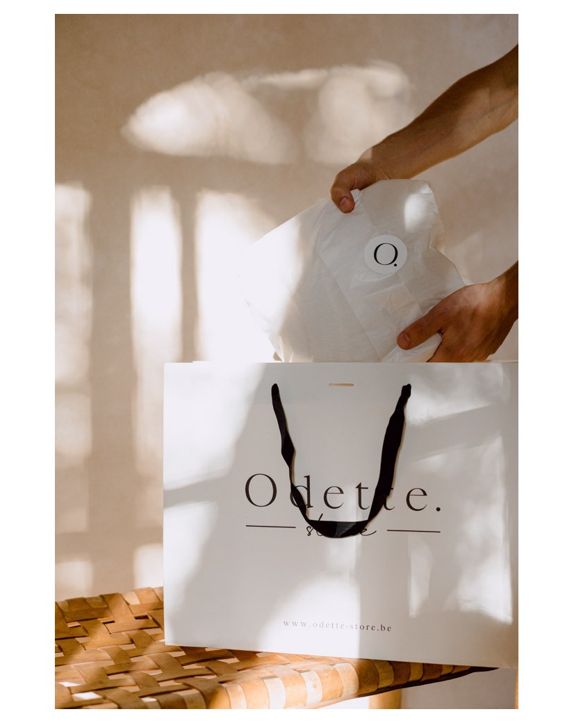 Luxury paper bag - White L