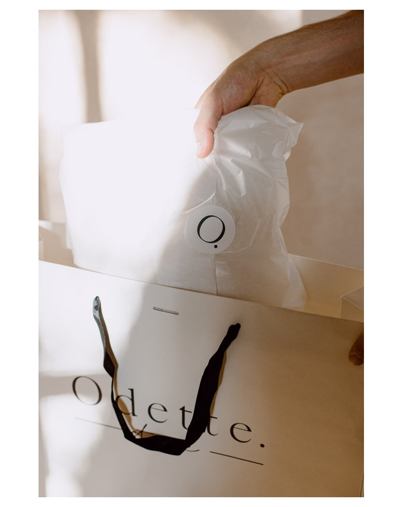 Luxury paper bag - White L