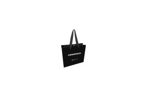 Bolsas de papel de lujo - Negro XS - Asas de cinta