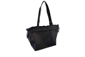 Tasche aus Vliesstoff Modell Baluchon - Schwarz L ohne Aufdruck