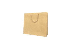 Kraftpapiertasche Griff Kordel