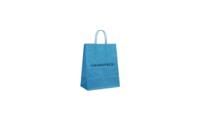 Tas met gedraaid handvat - Blauw S