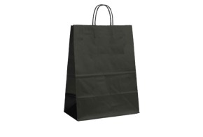 BLACK PAPER BAG L