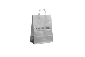 SILVER PAPER BAG M