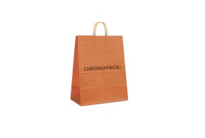 SAC PAPIER ORANGE M