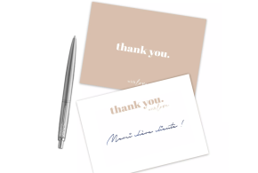 Thank you card "BRUXELLES