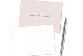 MONACO" thank-you card